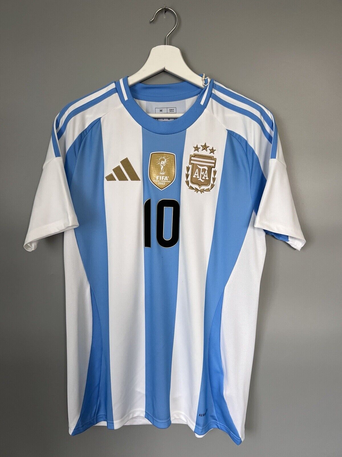 Messi Argentina Jersey 2024 Home Soccer Shirt IP8409 Adidas Mens Size M