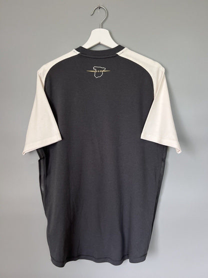 Real Madrid Travel T-Shirt Grey GR4266 Adidas Mens Size M