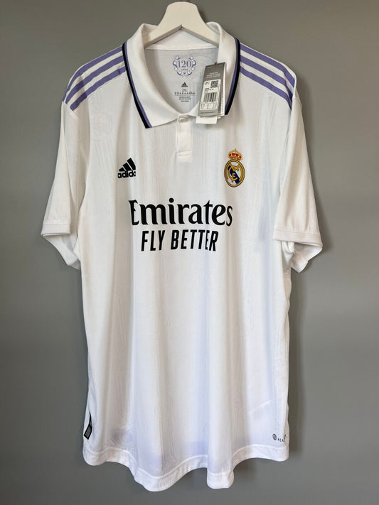 Real Madrid Jersey 22/23 Home Authentic Soccer Shirt HF0292 Adidas Mens Size XXL