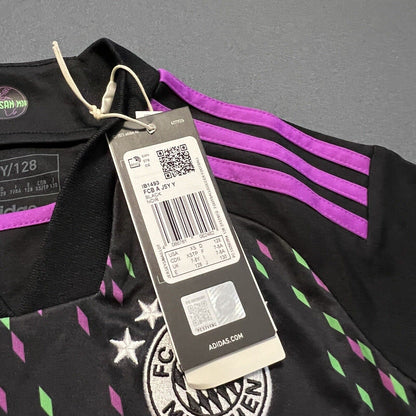 Bayern Munich Jersey 23/24 Away Soccer Shirt IB1493 Adidas Size XS Boys