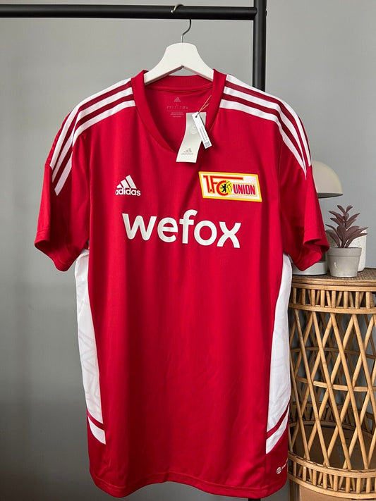 1. FC Union Berlin Jersey Training Soccer Football Shirt Adidas Size L Mens