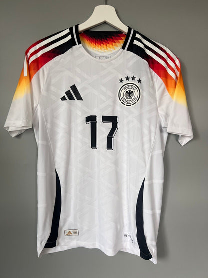 Wirtz Germany Jersey 2024 Home HEAT.RDY Soccer Shirt Adidas IZ1620 Mens Size S