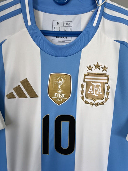 Messi Argentina Jersey 2024 Home Mens Soccer Shirt IP8409 Adidas Size M