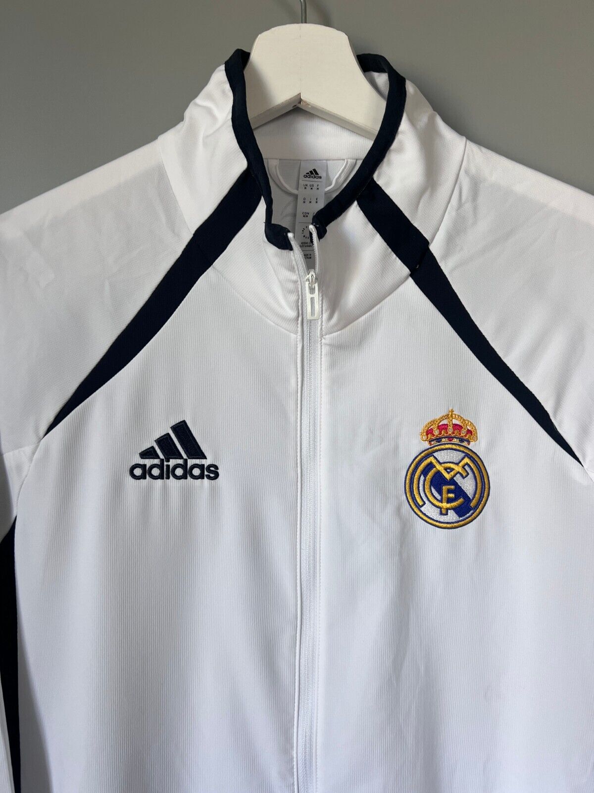 Real Madrid Jacket Teamgeist 2006x2021 White Soccer Adidas HA2537 Mens Size M