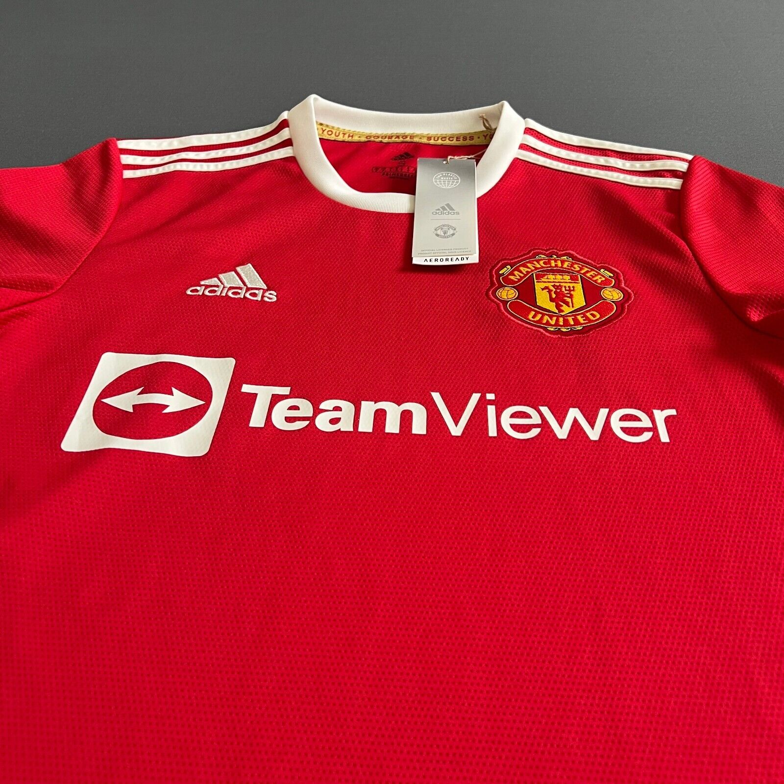 Manchester United Jersey 2021/22 Home Small Mens Soccer Shirt H31447 Adidas