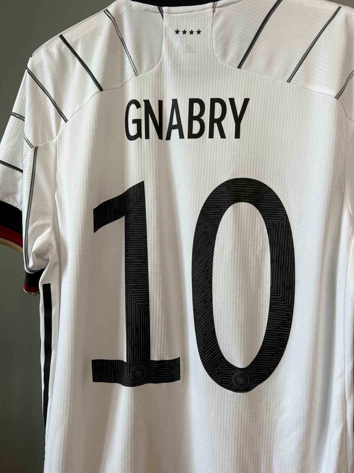 Gnabry Germany Jersey 2020 Home Authentic Football Shirt Adidas EH6104 Mens Sz L