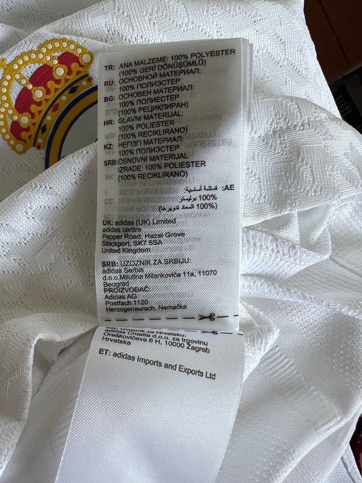 Real Madrid Jersey 24/25 Home HEAD.RDY Soccer Shirt IX8095 Adidas Mens All Sizes