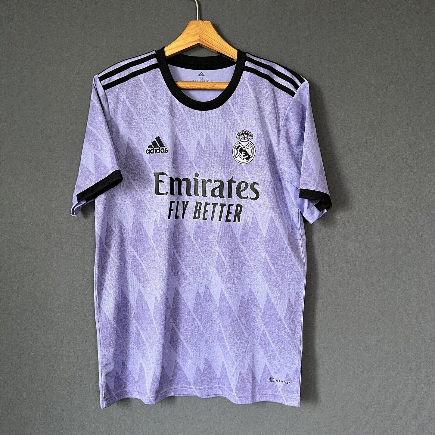Raul Real Madrid Jersey 2022-2023 Away Mens Football Shirt Medium Adidas