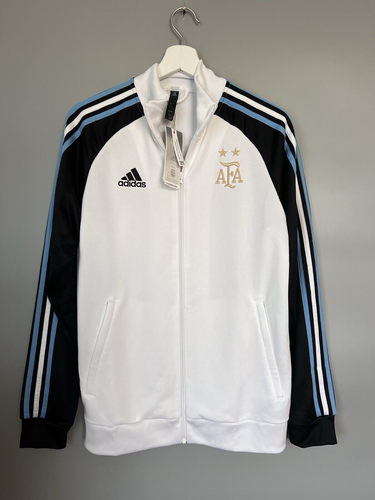 Argentina DNA Track Top 22/23 Soccer Football Jacket Adidas HF3955 Mens Size S