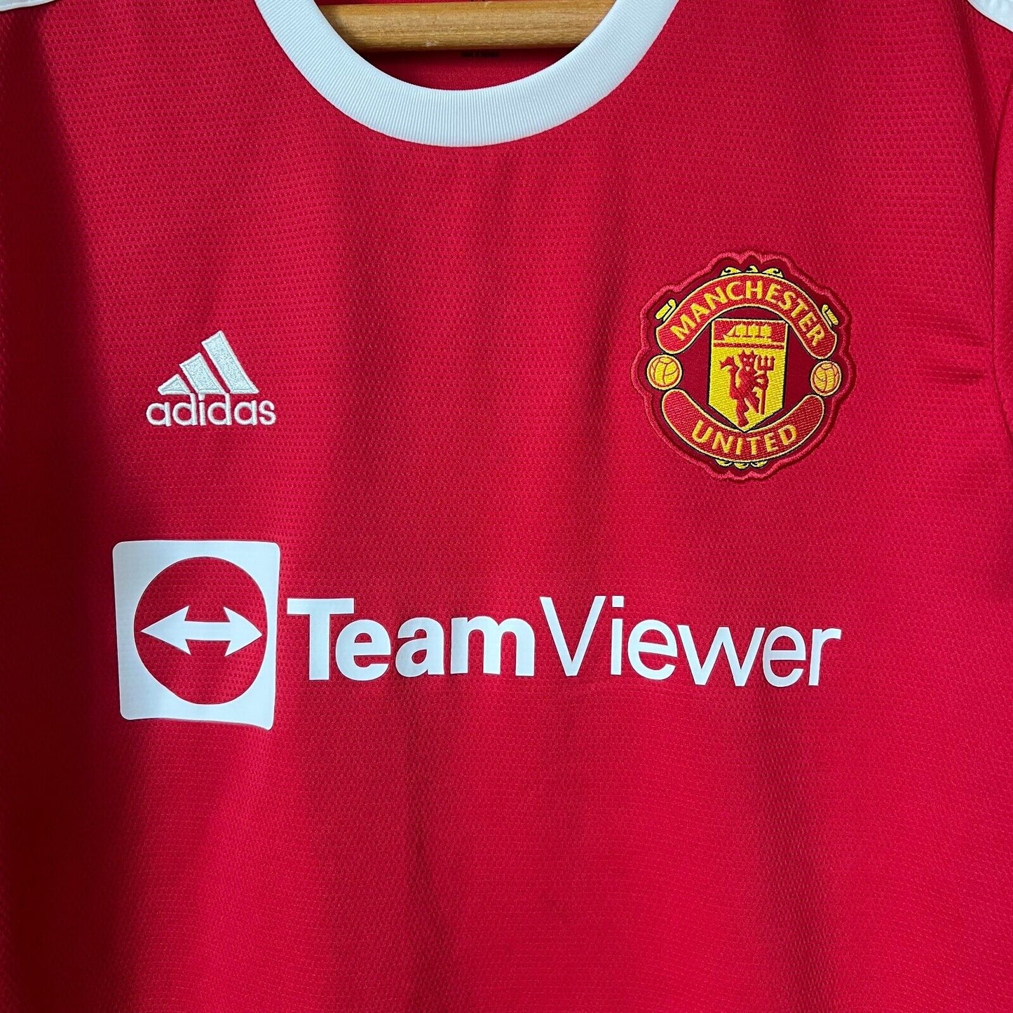 Manchester United Jersey 2021 2022 Home Size S Mens Soccer Shirt H31447 Adidas