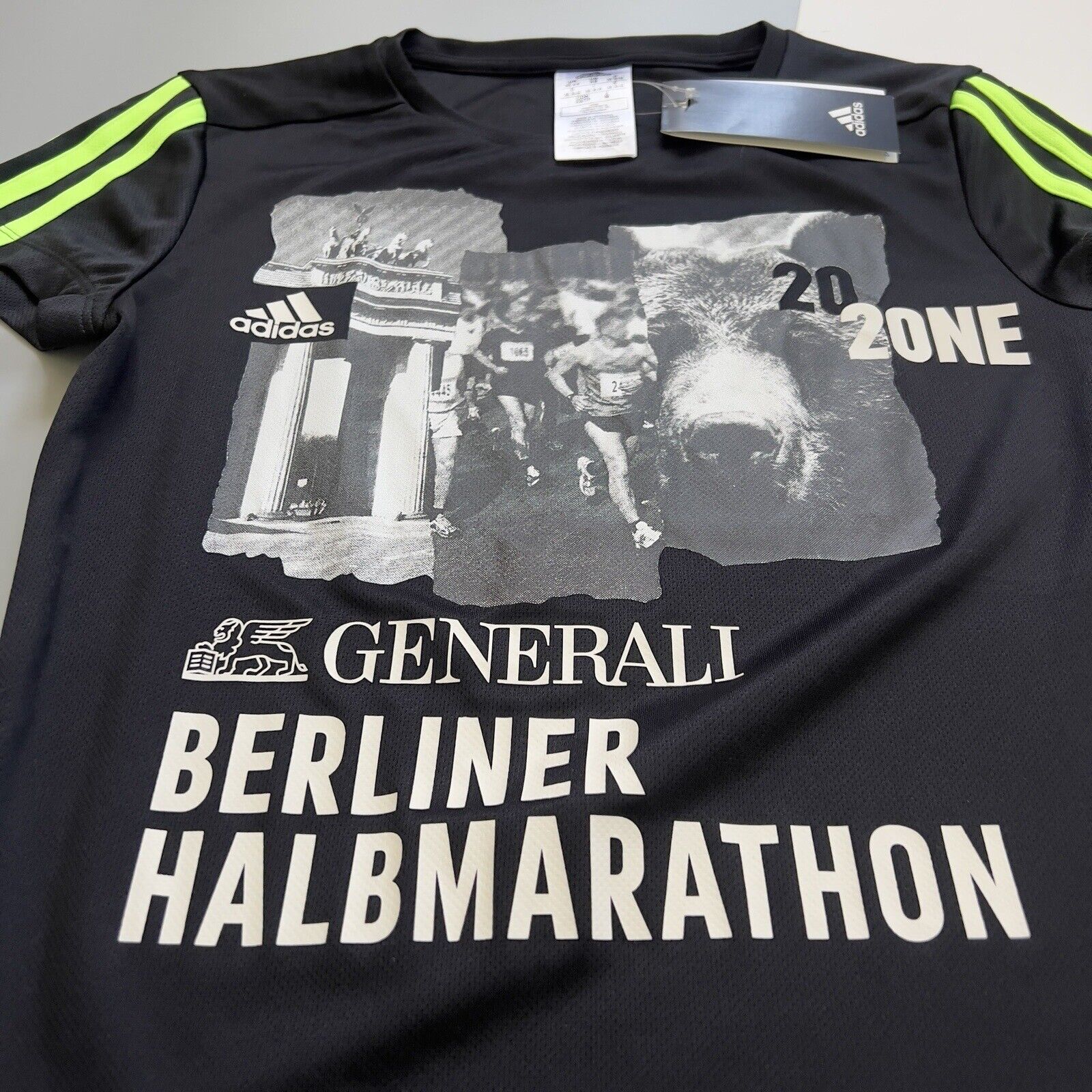 Adidas Running Shirt Berlin Marathon 2020 Size XS Womens GK9260 New