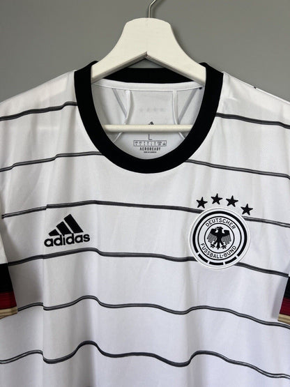 Germany Jersey 2020 Home Soccer Football Shirt Adidas EH6105 Mens Size L