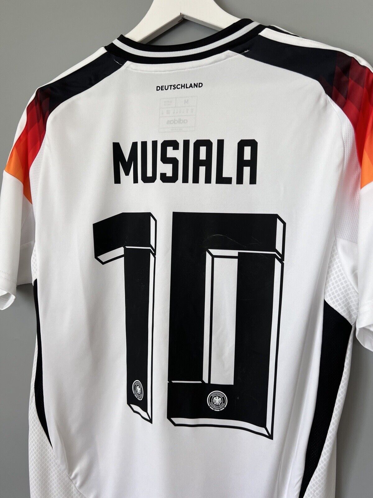 Musiala Germany Jersey 2024 Home Soccer Football Shirt Adidas IP8139 Mens Size M