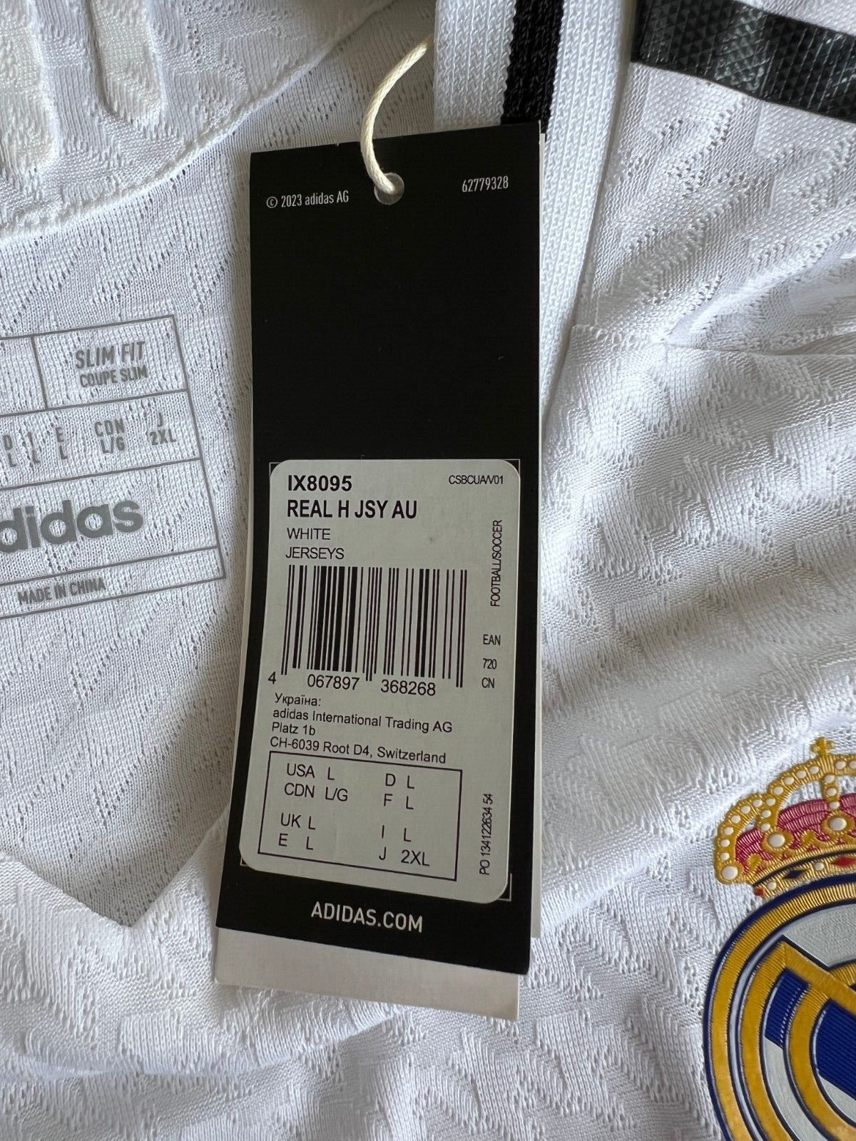 Real Madrid Jersey 24/25 Home HEAD.RDY Soccer Shirt IX8095 Adidas Mens All Sizes