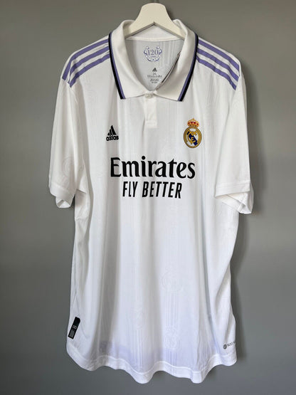 Real Madrid Jersey 22/23 Home Authentic Soccer Shirt HF0292 Adidas Mens Size XXL