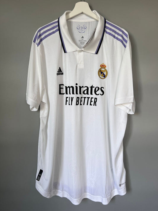 Real Madrid Jersey 22/23 Home Authentic Soccer Shirt HF0292 Adidas Mens Size XXL