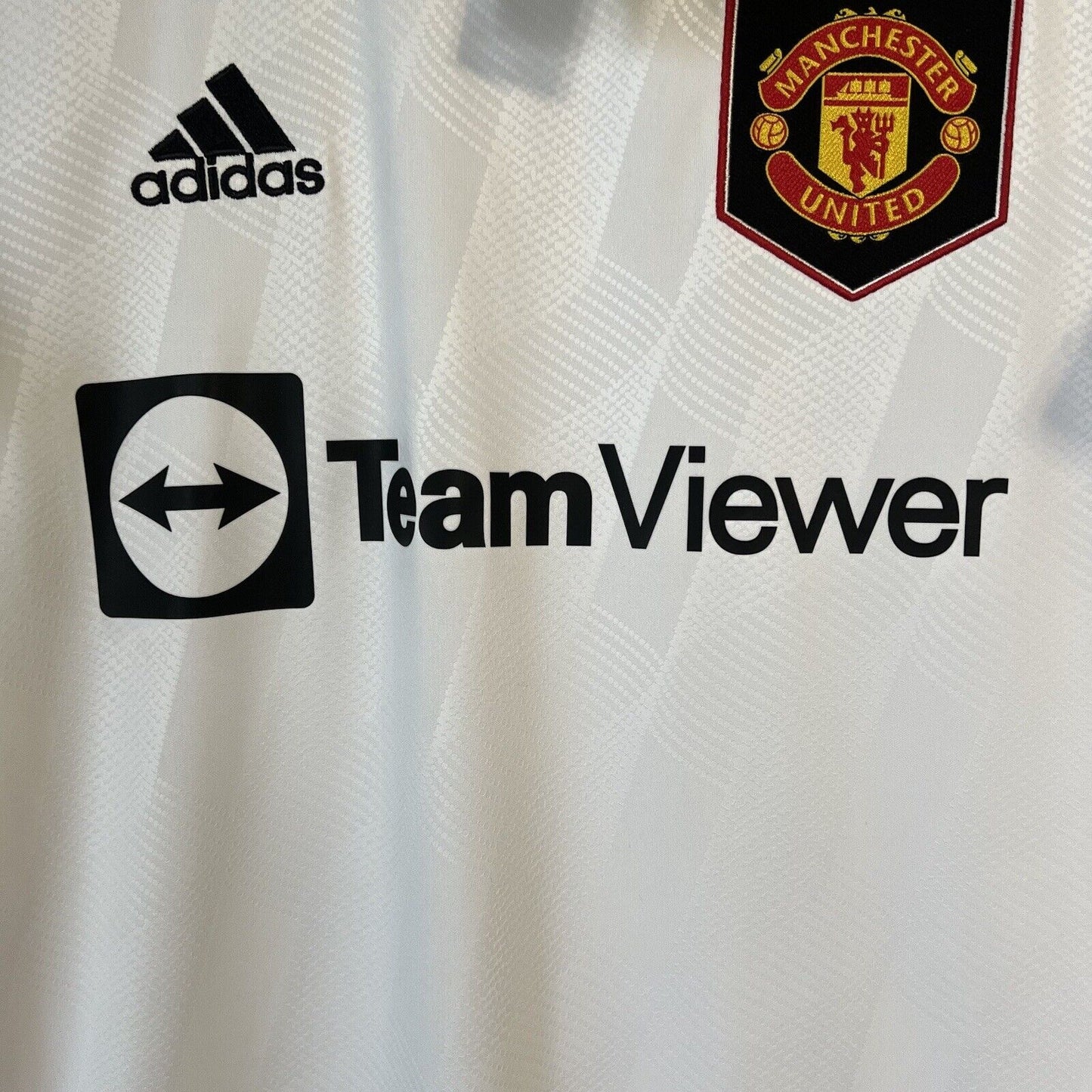 Elanga Manchester United Jersey 2022/23 Away Adidas H13880 Football Shirt Small