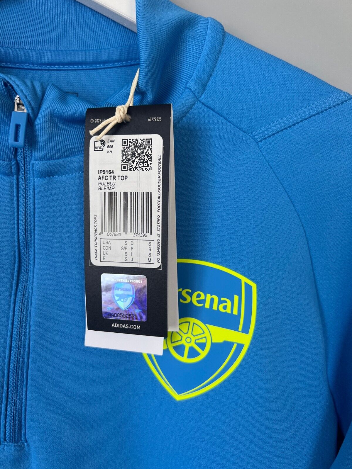 Arsenal Tiro 23 Training Top Football Soccer Jacket Adidas IP9164 Mens Size S