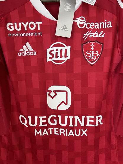 Stade Brestois Brest 29 Jersey Home Mens Soccer Shirt Maillot Adidas Size S