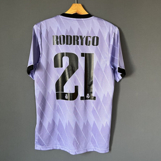 Rodrygo Real Madrid Jersey 2022-2023 Away Mens Football Shirt Small Adidas