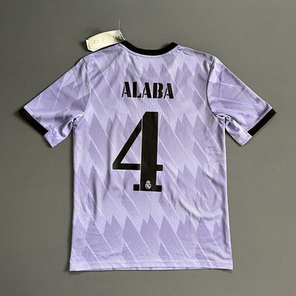 Alaba Real Madrid Jersey 2022-23 Away Size XL 15-16Y Boys Soccer Shirt Adidas