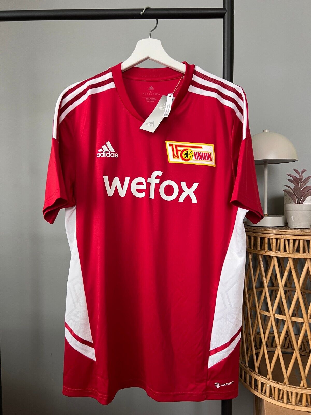 1. FC Union Berlin Jersey Training Soccer Football Shirt Adidas Mens Size L