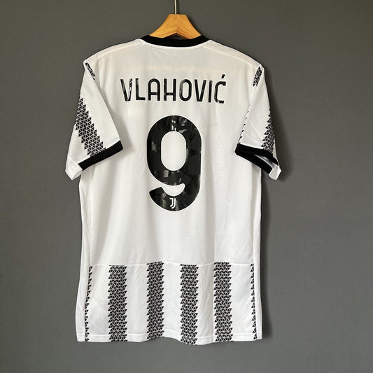 Vlahovic Juventus Jersey 2022-23 Home Mens Soccer Shirt Large H38907 Adidas