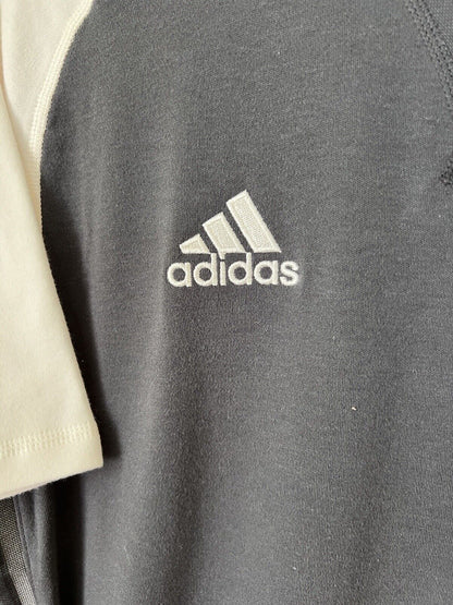 Real Madrid Travel T-Shirt Grey GR4266 Adidas Mens Size M