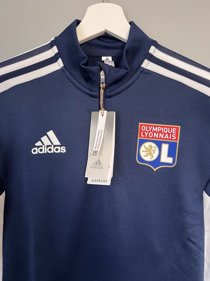 Olympique Lyon Training Top Condivo 22 Soccer Football Adidas Mens Size XS