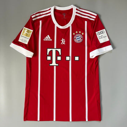 Bayern Munich Jersey 2017/18 Home Match Worn Mens Size 7 Football Shirt Adidas