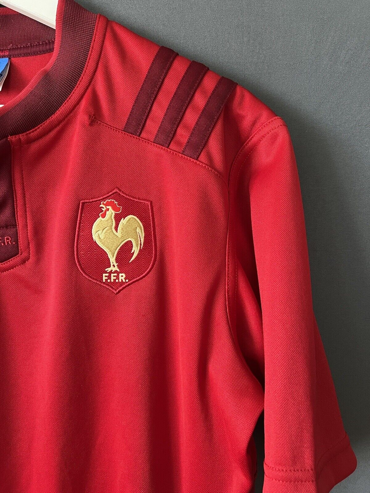France Jersey Rugby 2015 Size M Mens Maillot S07490 Adidas