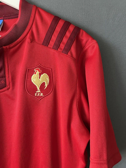 France Jersey Rugby 2015 Size M Mens Maillot S07490 Adidas