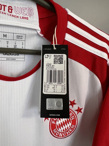 Bayern Munich Jersey 2023/24 Home Mens Soccer Shirt Trikot IJ7442 Adidas Size M