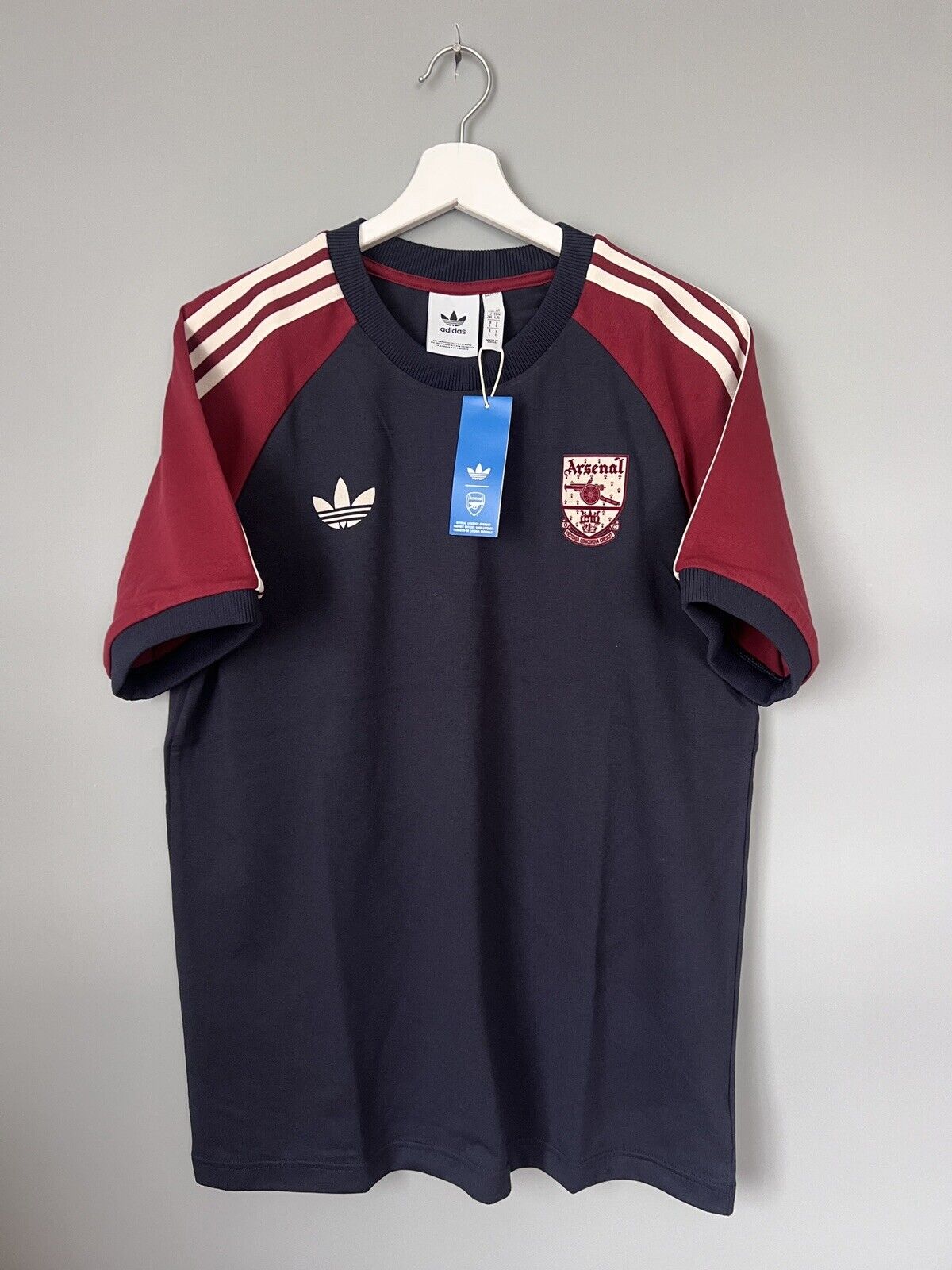 ARSENAL JERSEY 24/25 ORIGINALS 3 STRIPES SOCCER T-SHIRT ADIDAS IY0053 ALL SIZES