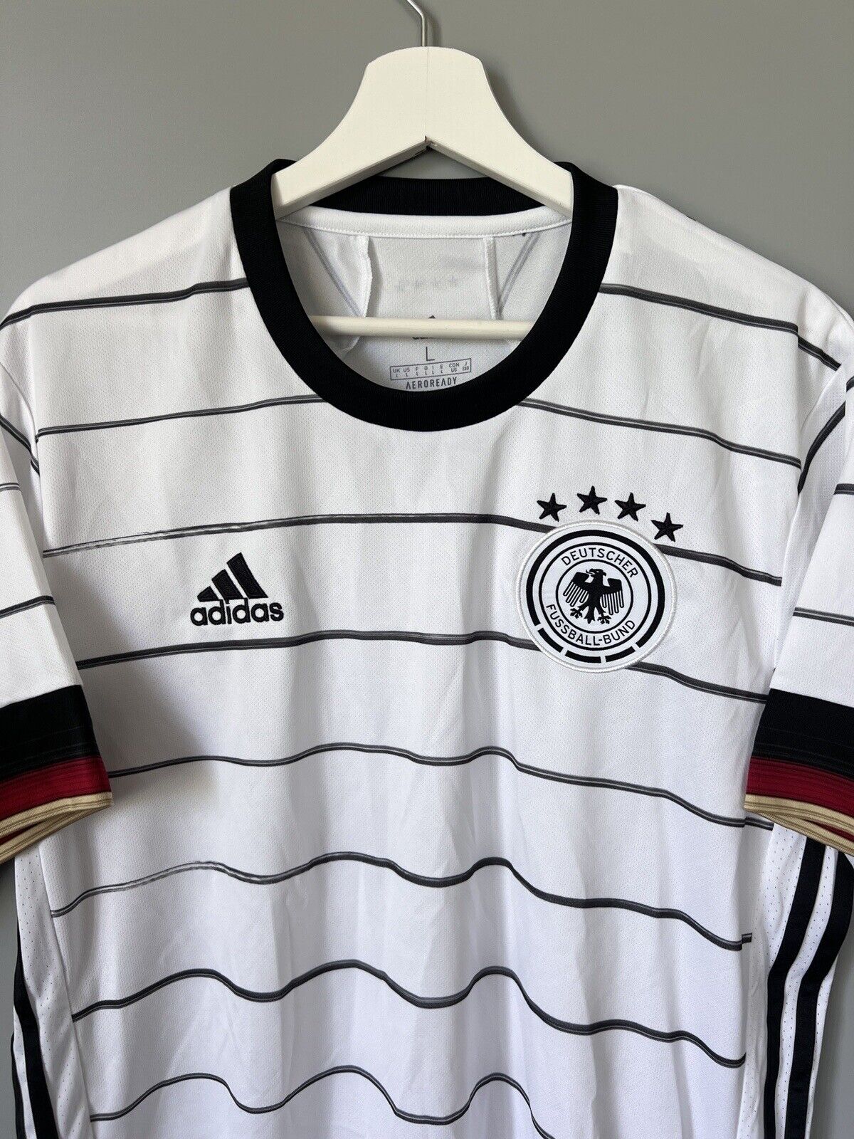 Germany Jersey Home Soccer Football Shirt Adidas DFB EH6105 Mens Size L