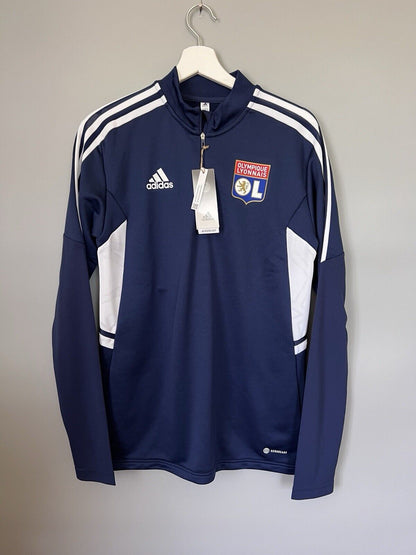 Olympique Lyon Training Top Condivo 22 Soccer Football Adidas Mens Size S