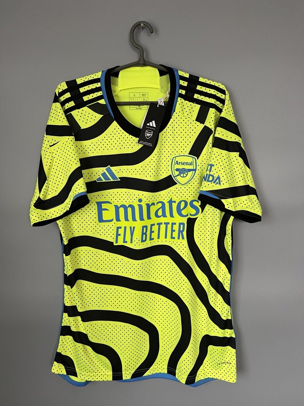 Arsenal Jersey 23/24 Away Mens Soccer Football Shirt HR6927 Adidas Size L