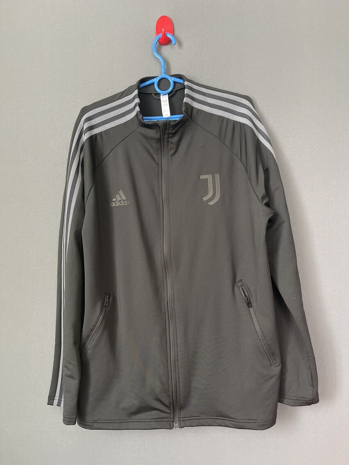 Juventus Jacket Anthem 2021 Full Zip Size L Mens Football Soccer Adidas FI4884