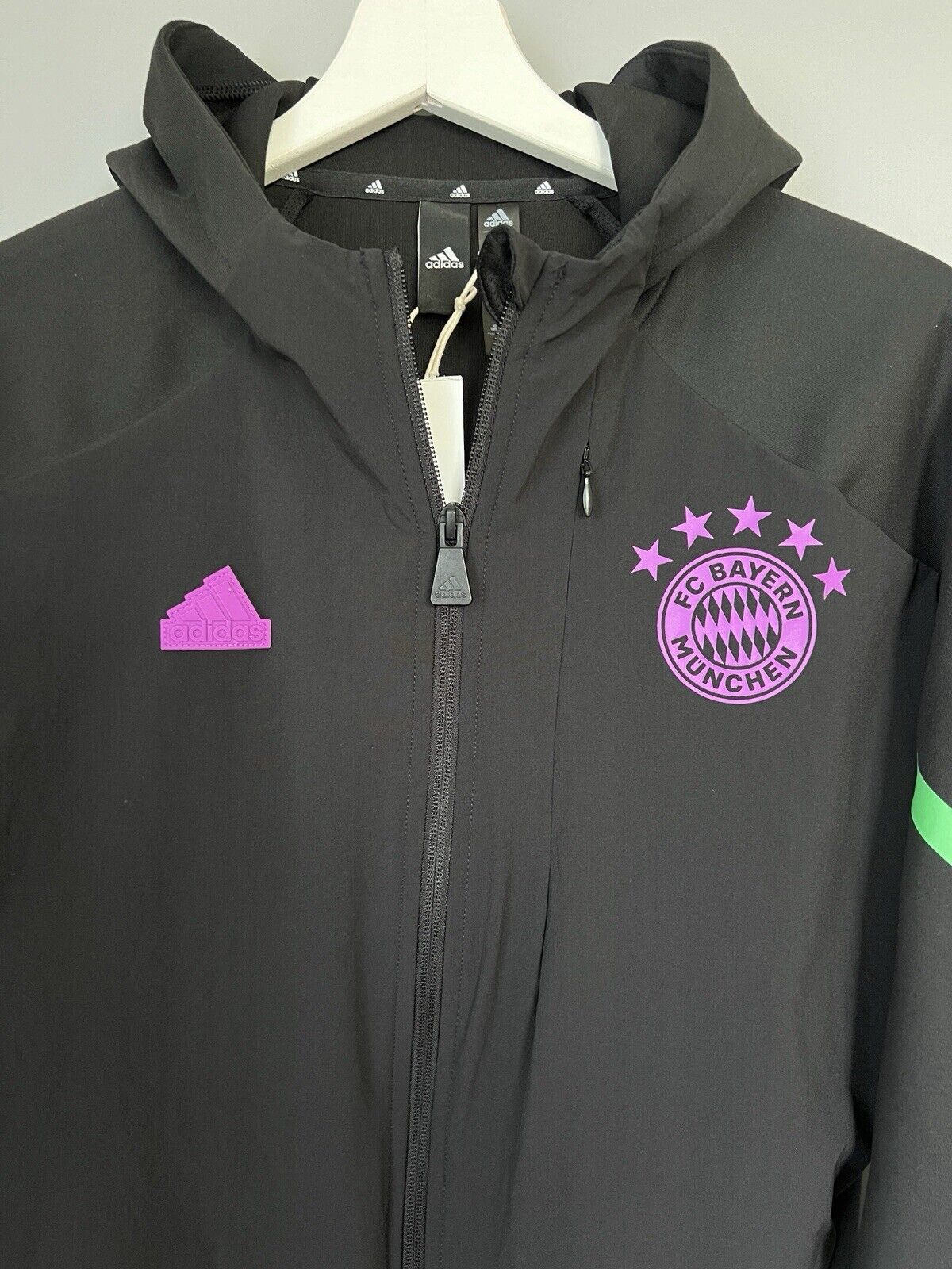 Bayern Munich Jacket Designed For Game Football Soccer Adidas IB0993 Men Size XS