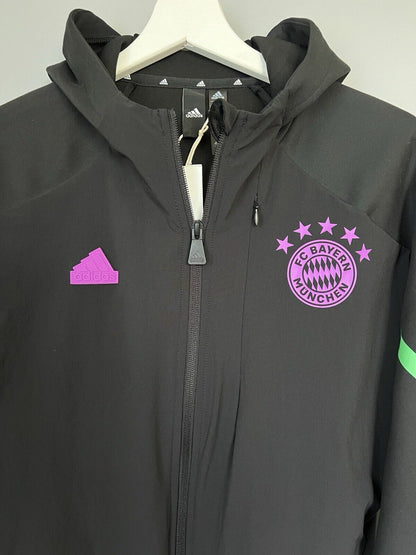 Bayern Munich Jacket Designed For Game Football Soccer Adidas IB0993 Men Size XS