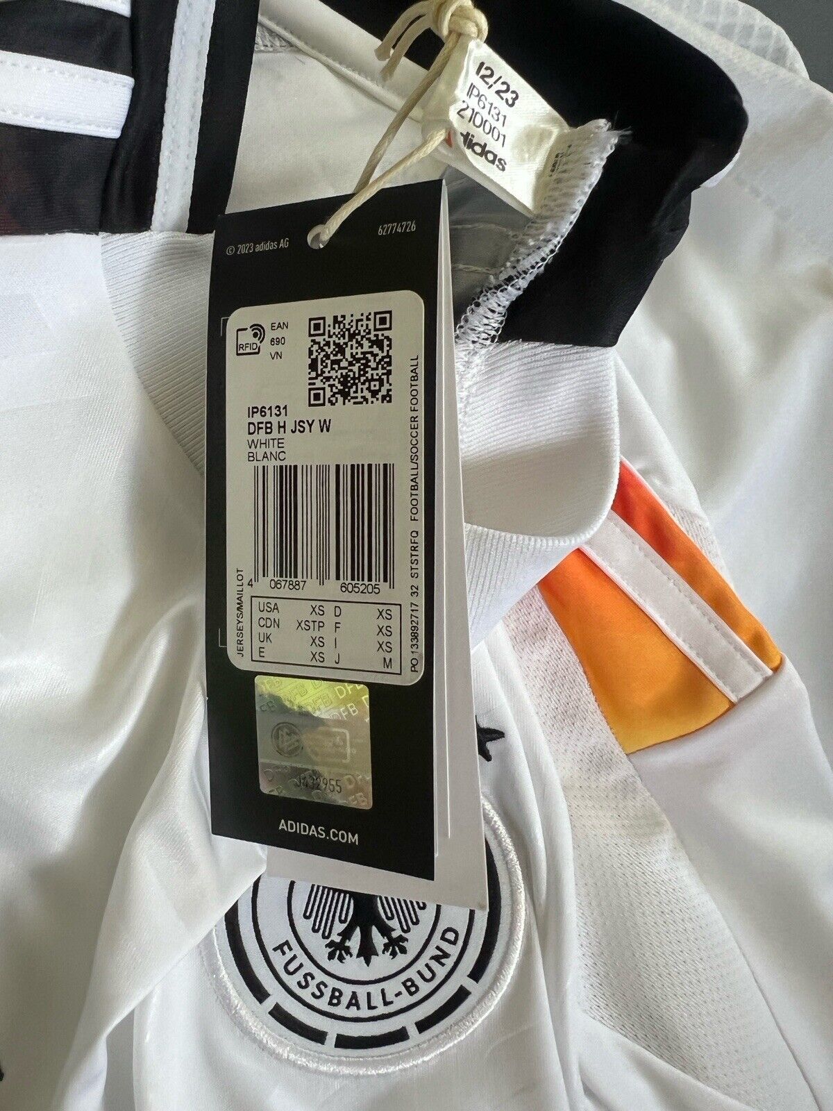 Gnabry Germany Jersey 2024 Home Soccer Football Adidas DFB IP6131 Women Size XS
