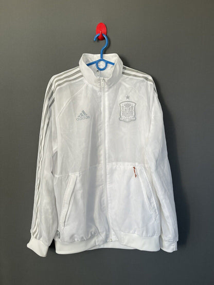 [FT6457] Spain Team Anthem Jacket Full Zip Size M Mens Football Soccer Adidas