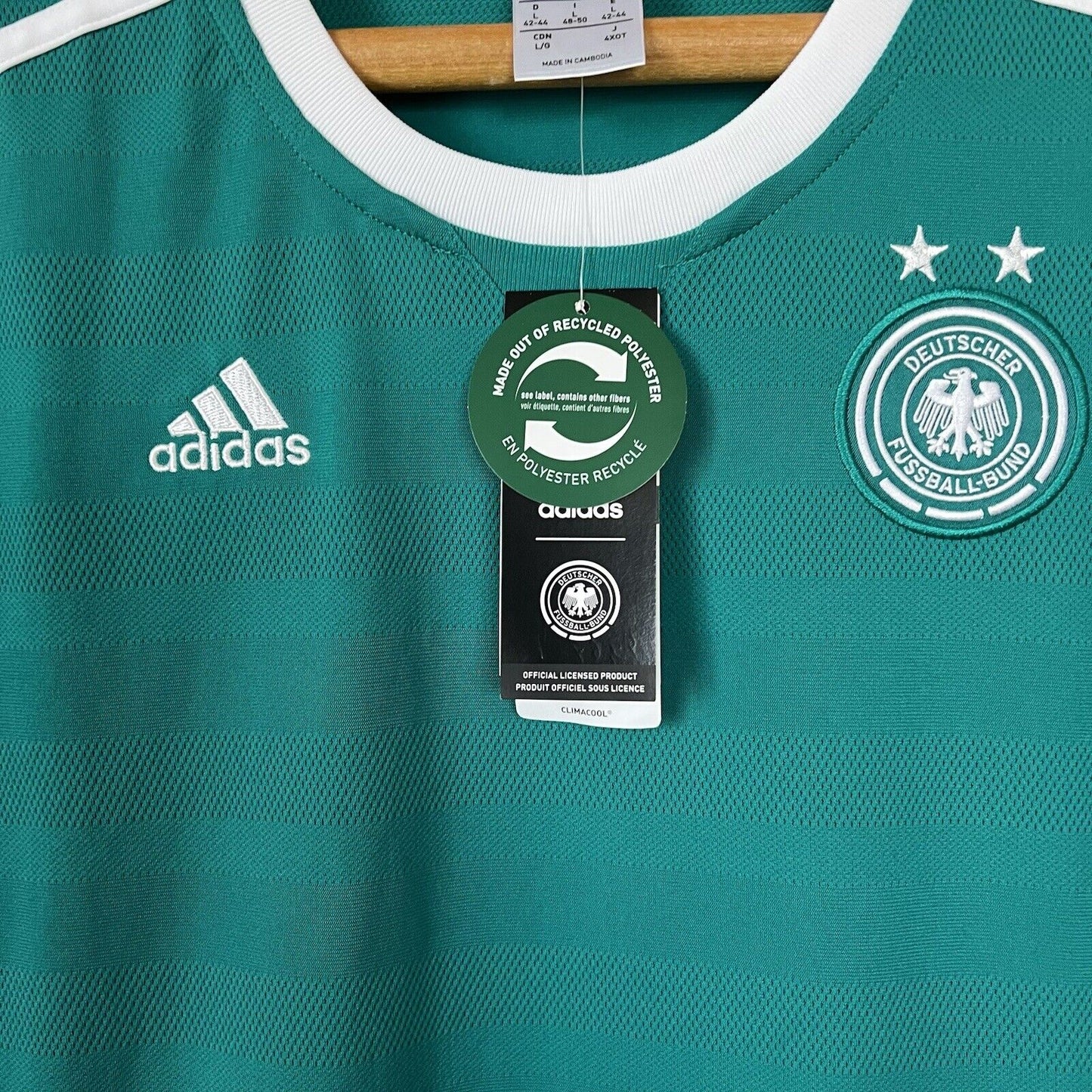 Germany Jersey 2016 2017 Away Women Football Soccer Shirt Large Adidas BNWT