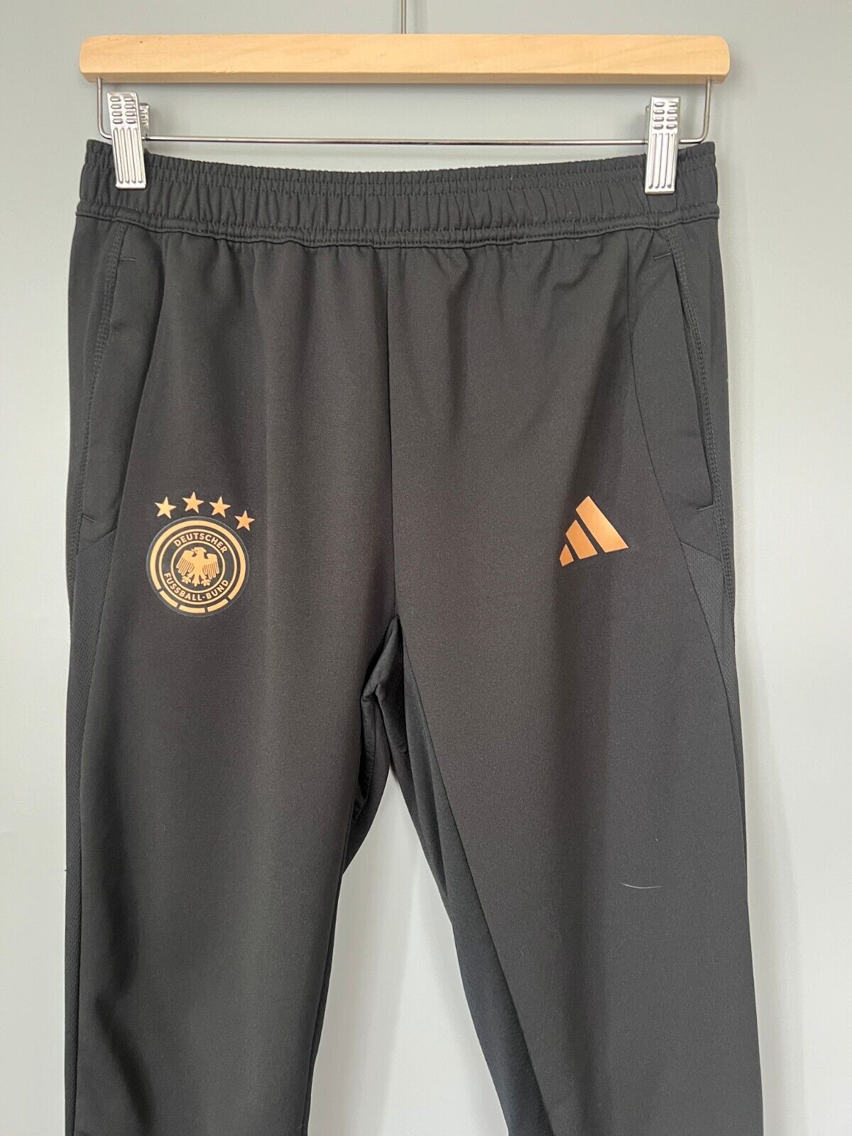 Germany Tiro 23 Pants Training Black Football Soccer Adidas HF3992 Boys Size L