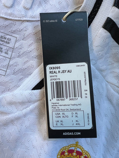 Real Madrid Jersey 24/25 Home Player Issue Soccer Shirt IX8095 Adidas Mens Sz XL