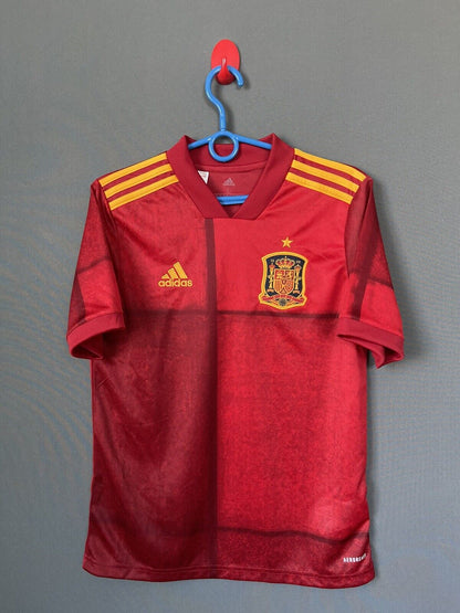 Spain Jersey 2021 Home Football Sz Youth Boys XL/15-16Y Adidas FI6237