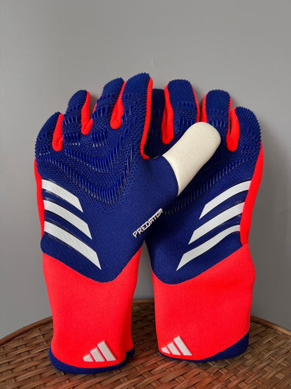Adidas Predator PRO GL P Goalkeeper Gloves Lucid Blue IS7587 Mens Size 9