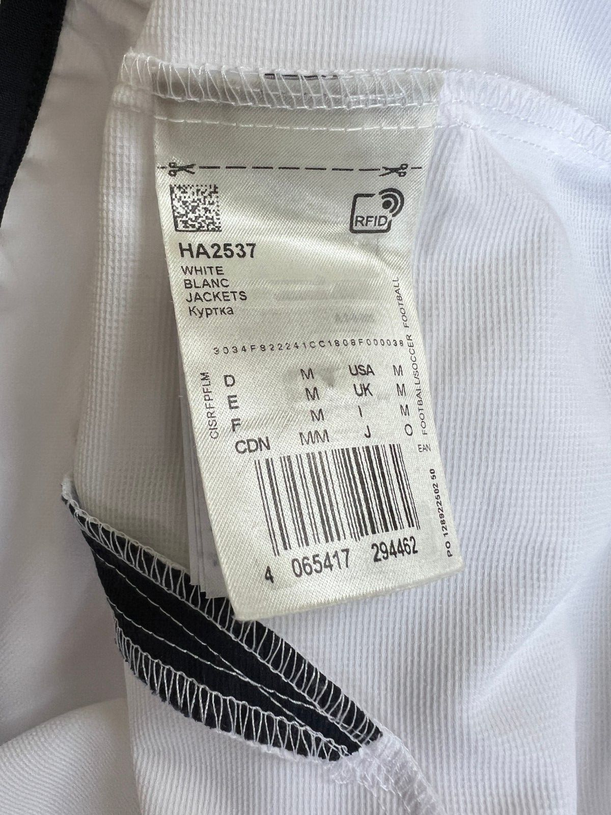 Real Madrid Teamgeist Jacket 2006 x 2021 White Soccer Adidas HA2537 Mens Size M