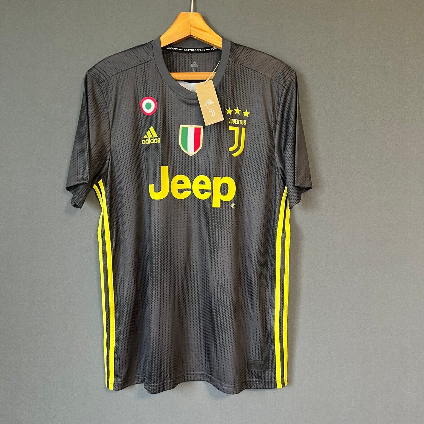 Emre Can Juventus Jersey 2018 2019 Third LARGE Mens Football Shirt DP0455 Adidas