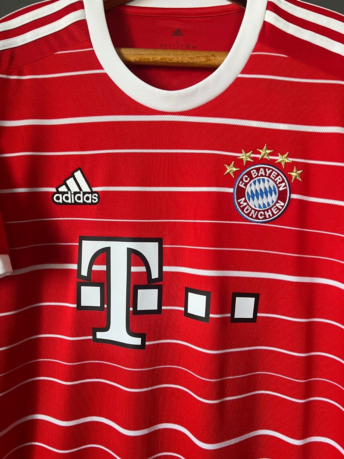 MANE BAYERN MUNICH JERSEY 22/23 HOME LARGE MENS SOCCER SHIRT ADIDAS H39900